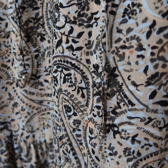 OPT Paisley Print Tiered Prairie Midi Dress - Picture 11 of 11